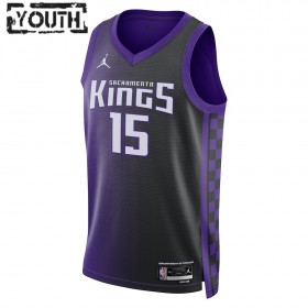 Barn Sacramento Kings Tröja Davion Mitchell Jordan 2023-24 Statement Edition Lila Swingman